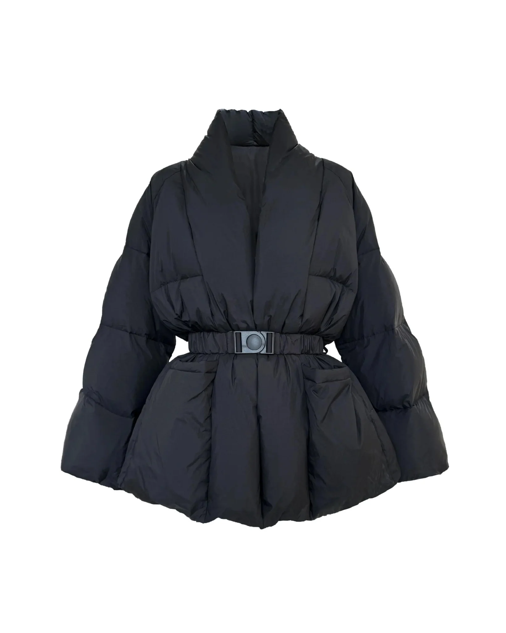 007 Puffer Coat With Belt - Image 3