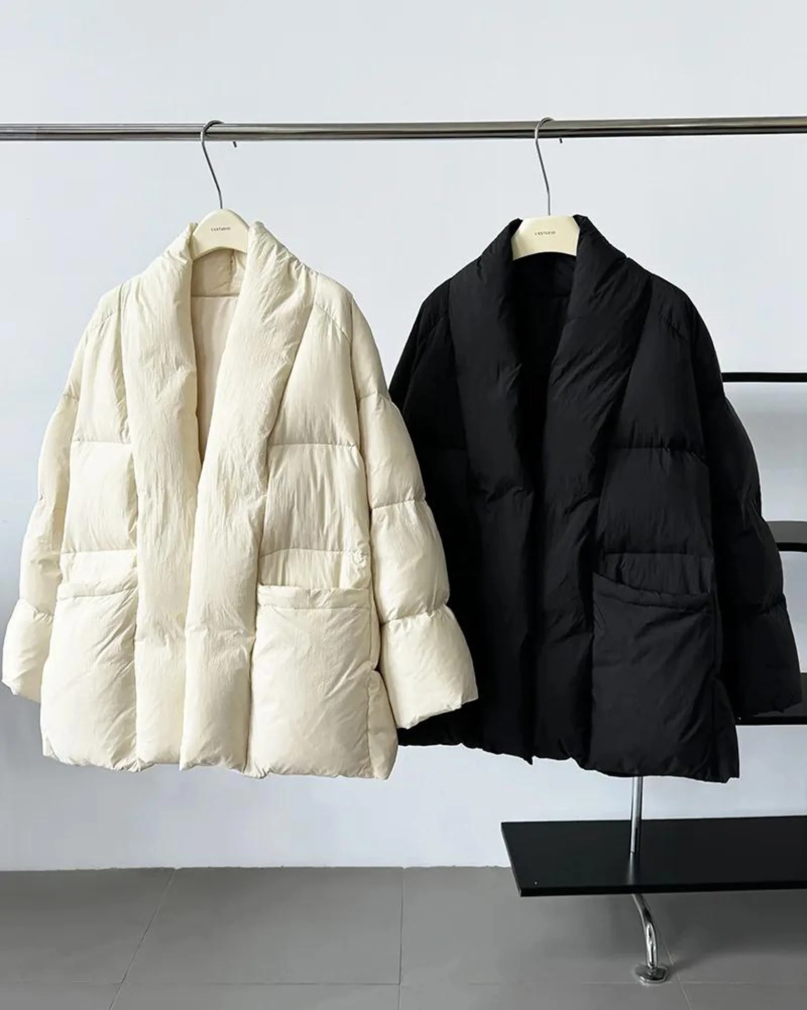 007 Puffer Coat With Belt - Image 4