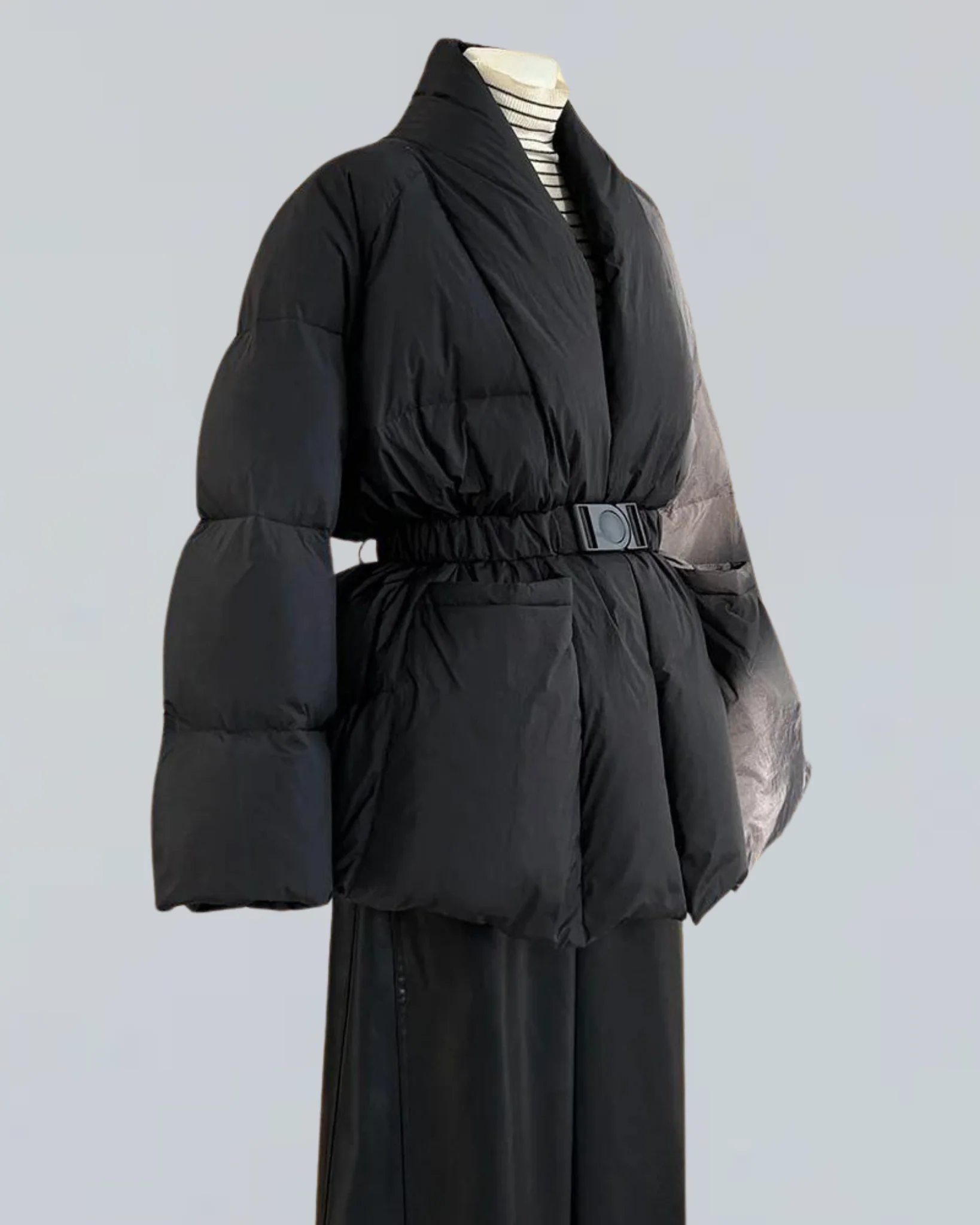 007 Puffer Coat With Belt - Image 6