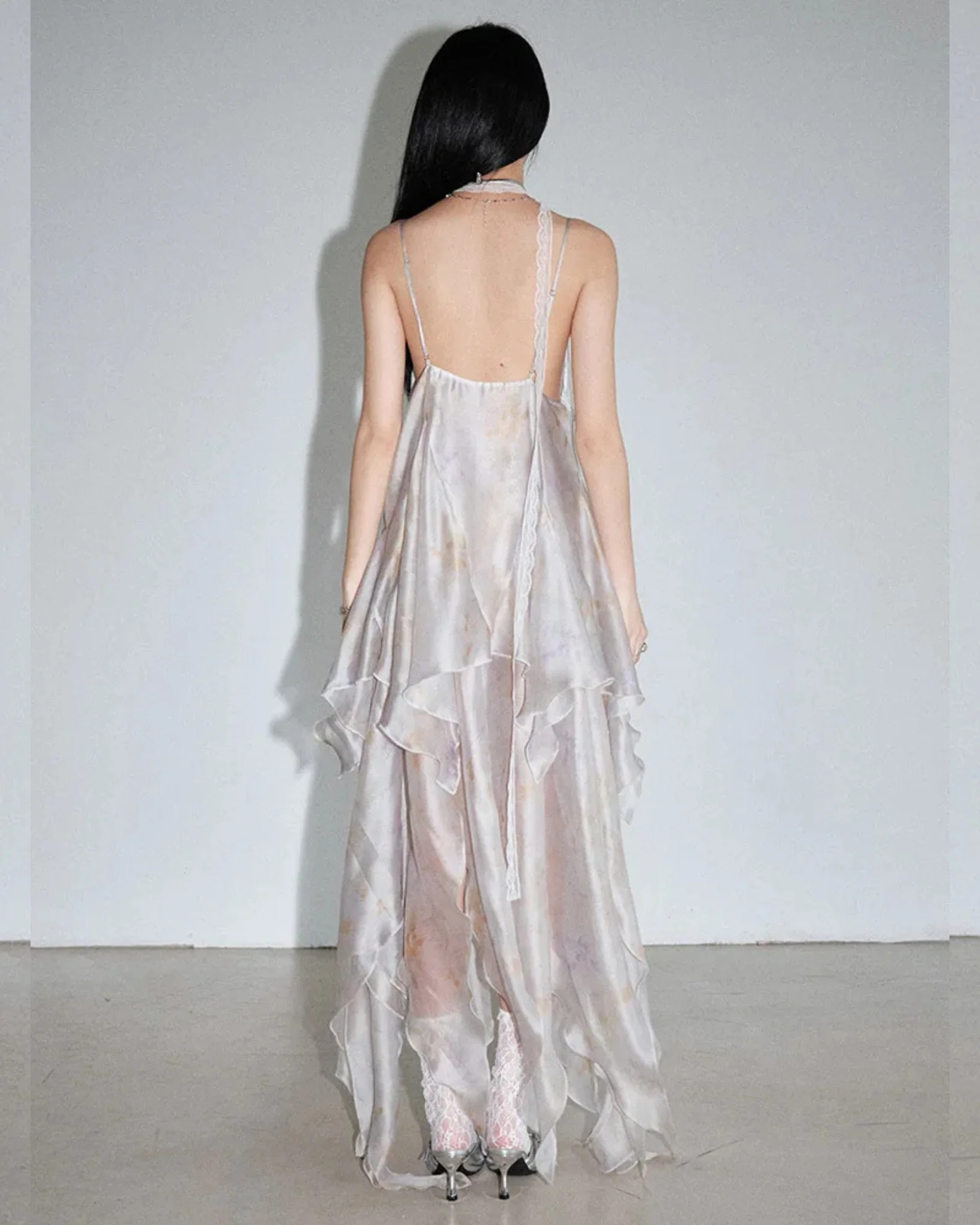 AMELI Sheer Irregular Maxi Dress (LIMITED EDITION - Only 10 Units Available) - Image 3