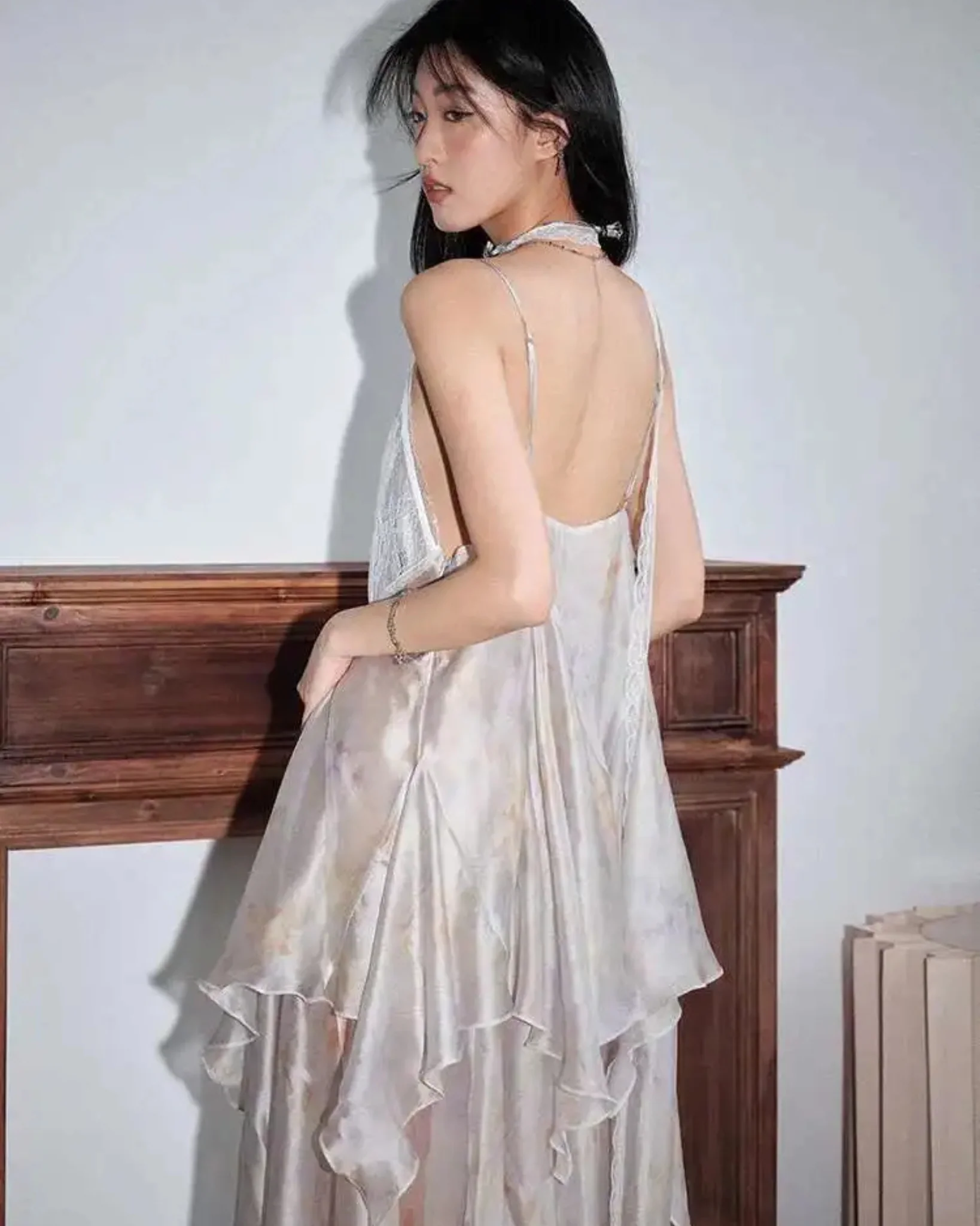 AMELI Sheer Irregular Maxi Dress (LIMITED EDITION - Only 10 Units Available) - Image 4