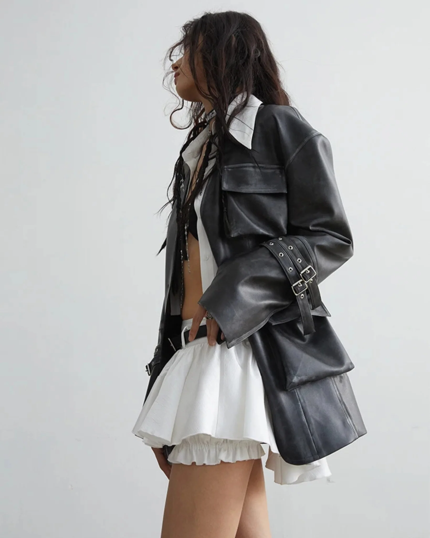 AMUSE Ruffled Skirt-Pant - Image 5