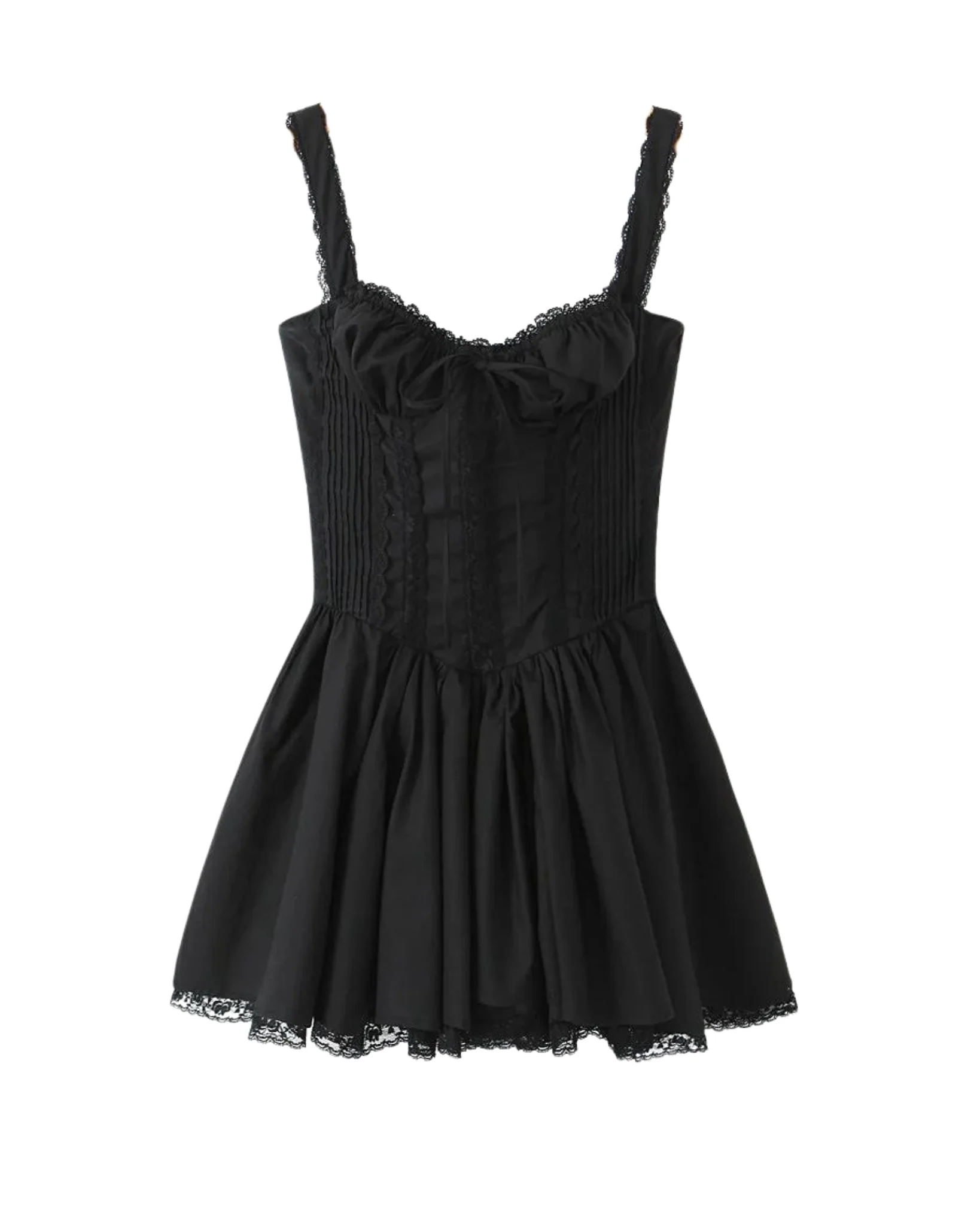 ANNA Black Corset Dress - Image 4