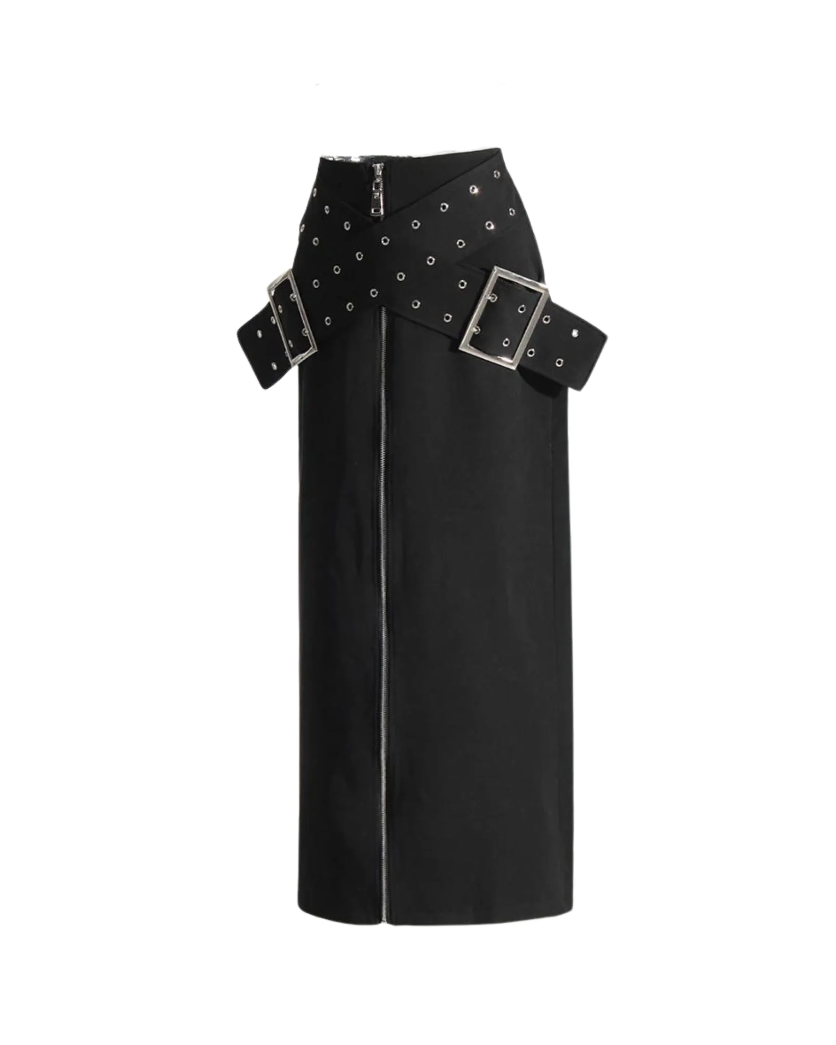 C1 Long Skirt With Belt - Image 6