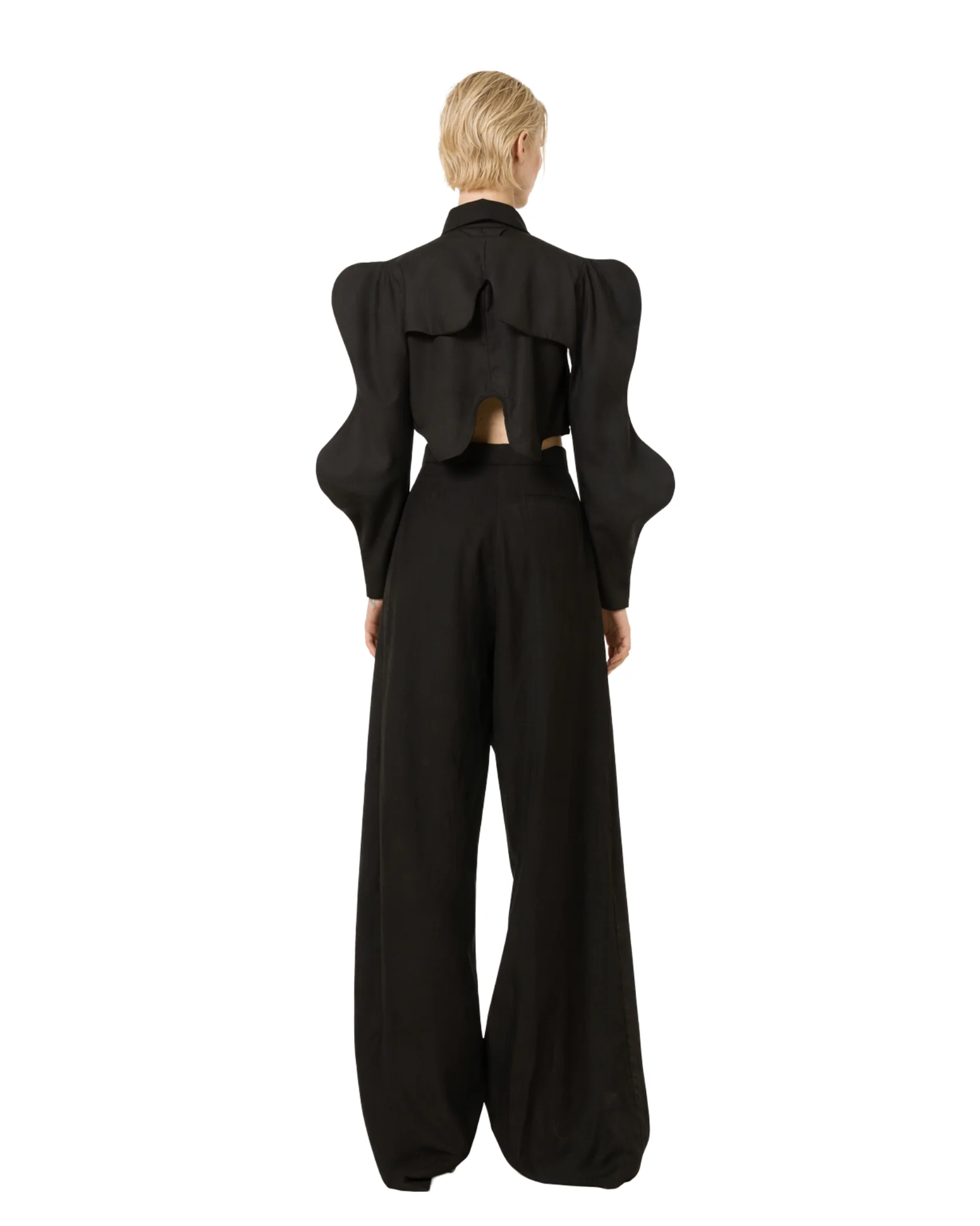 HEAV Sculptural Sleeve Crop Top - Image 3