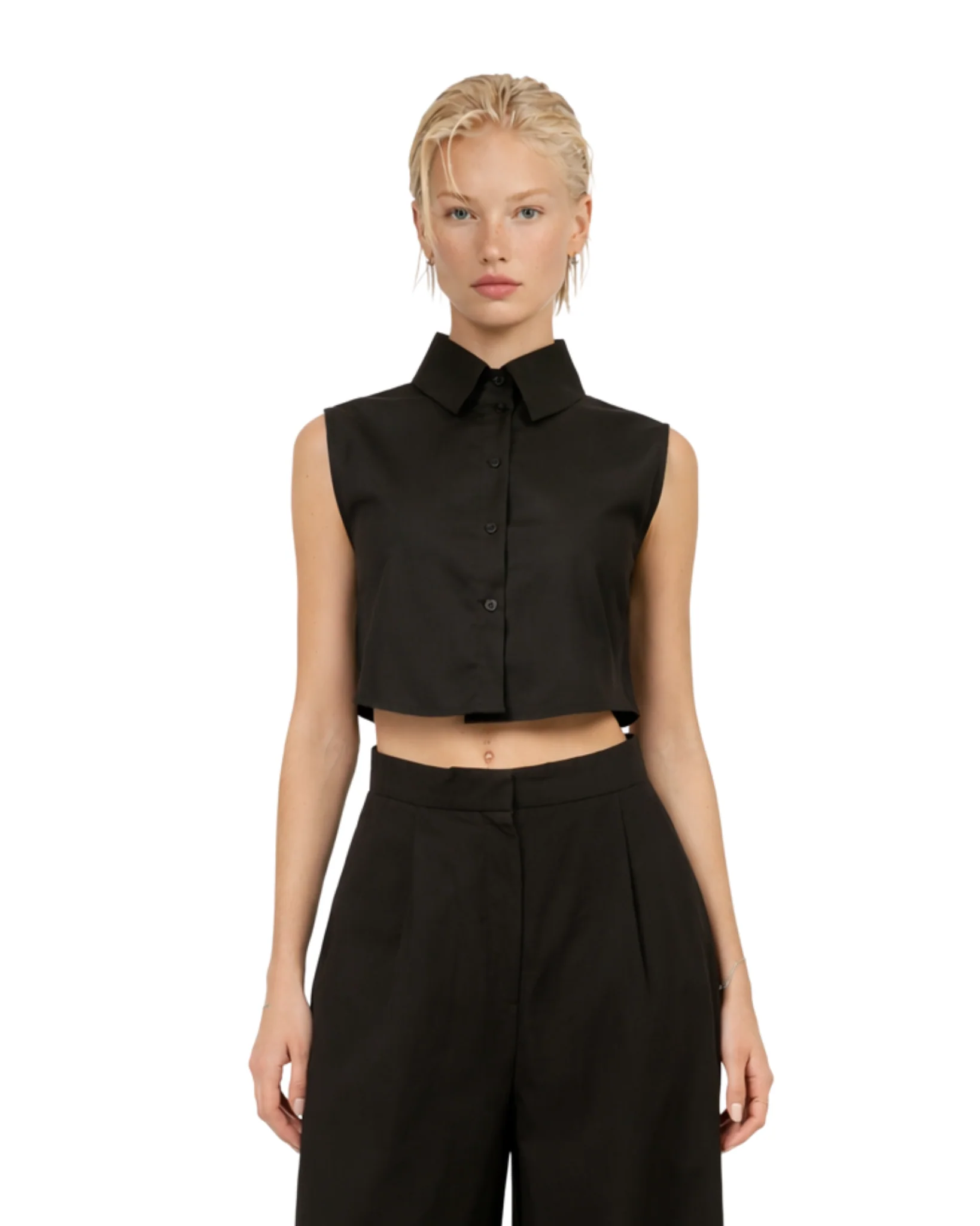 HEAV Sculptural Sleeve Crop Top - Image 5