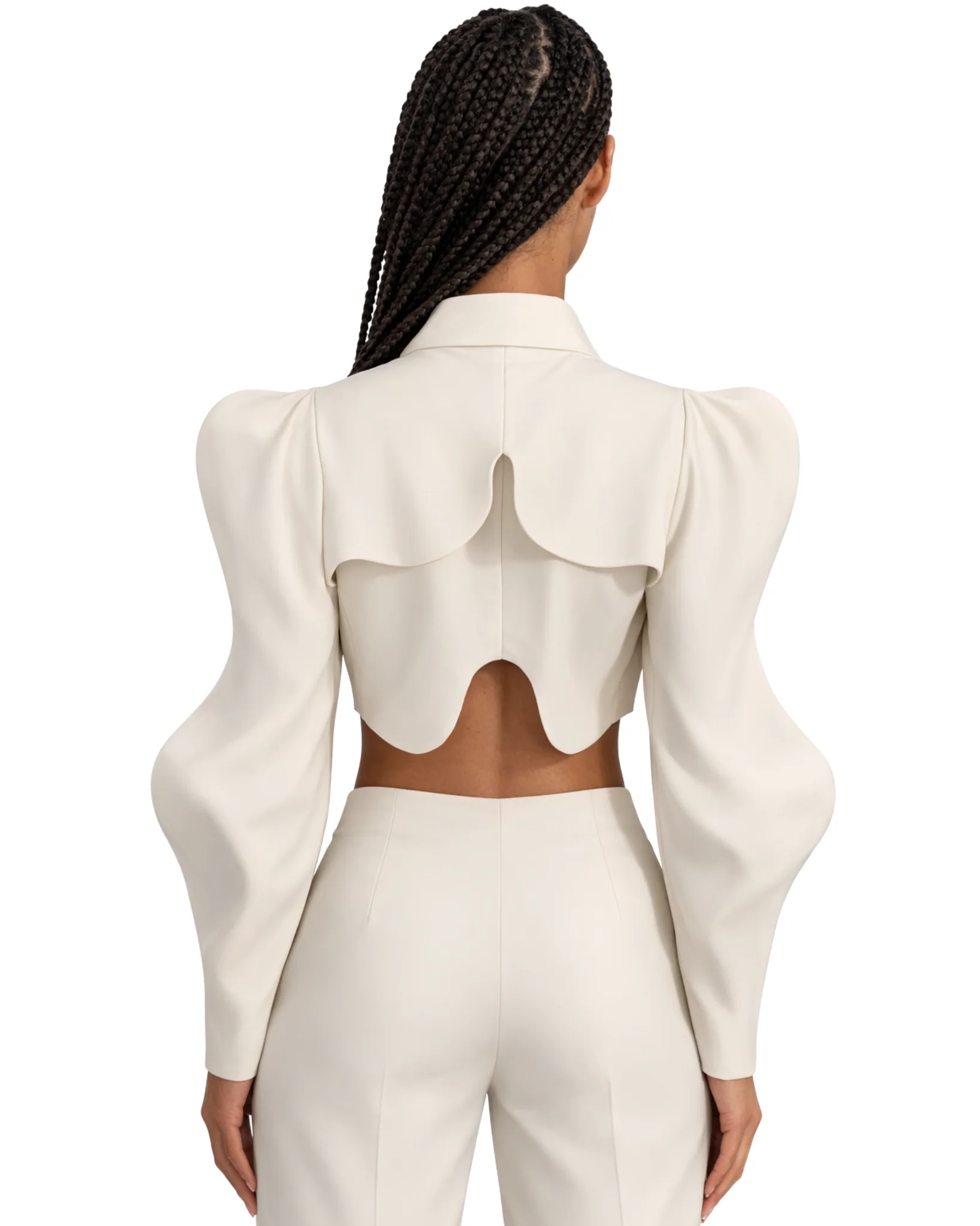 HEAV Sculptural Sleeve Crop Top - Image 7