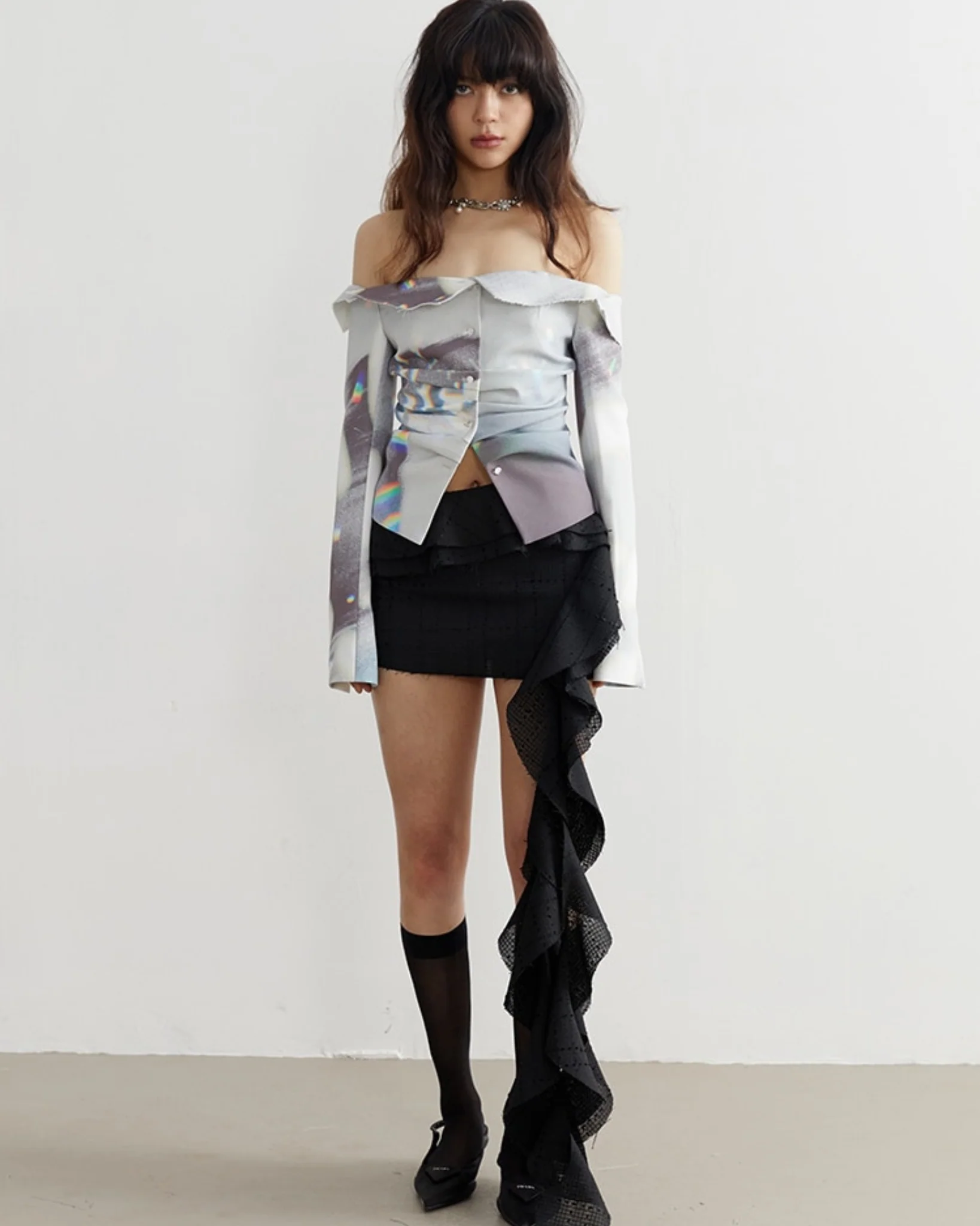 MIDNIGHT Ruffled Skirt - Image 5