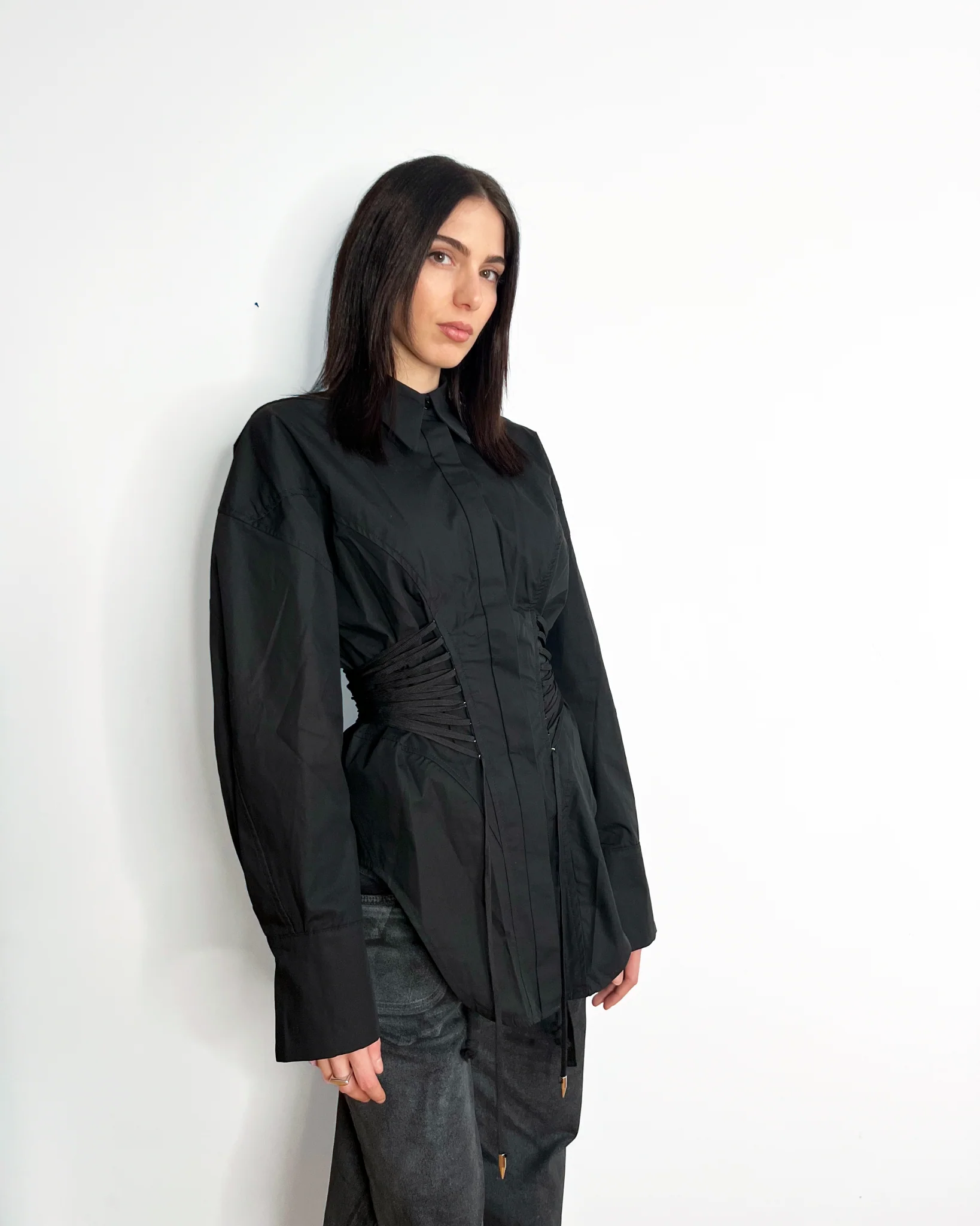 MINT Corset Shirt Black - Image 3