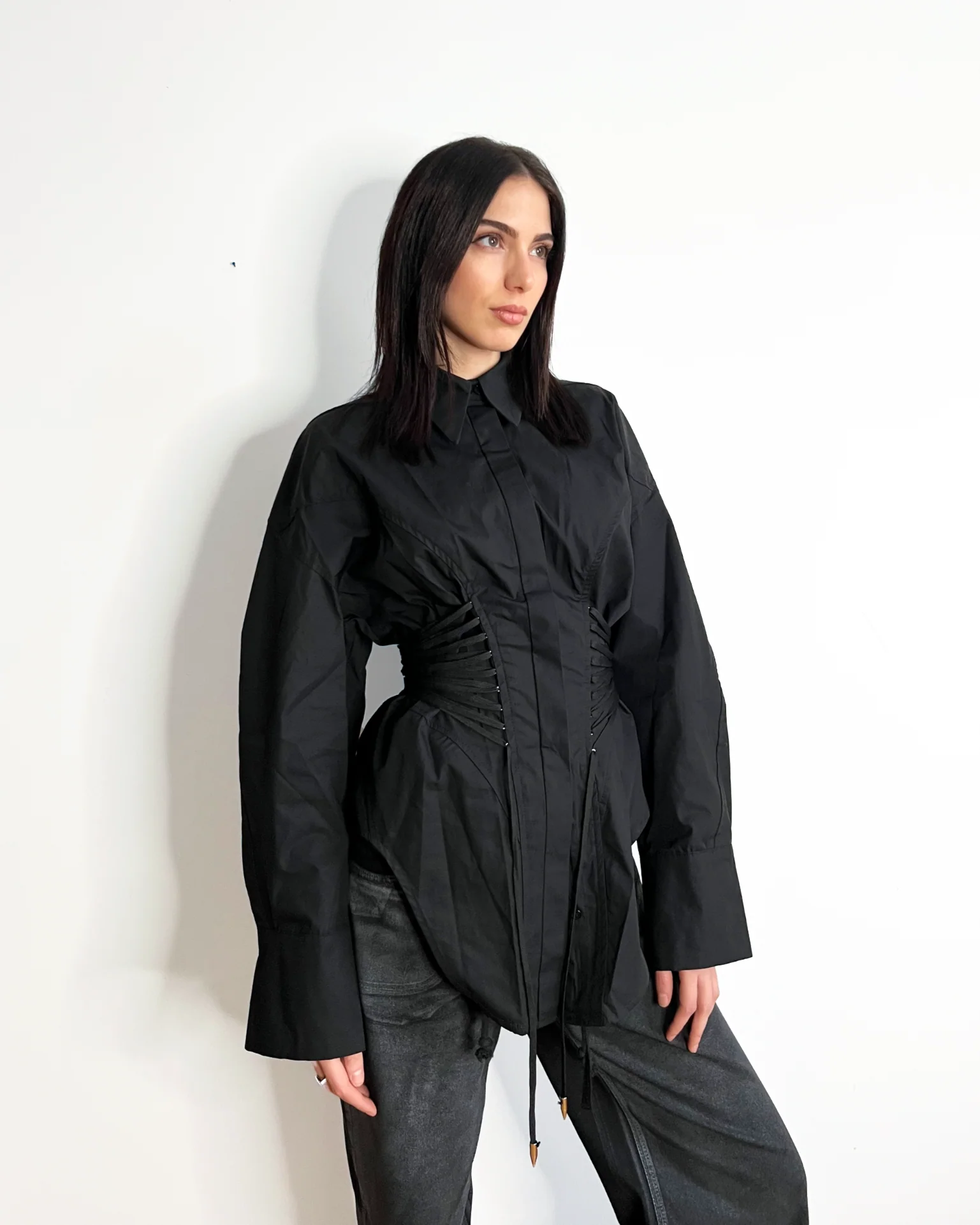 MINT Corset Shirt Black - Image 4