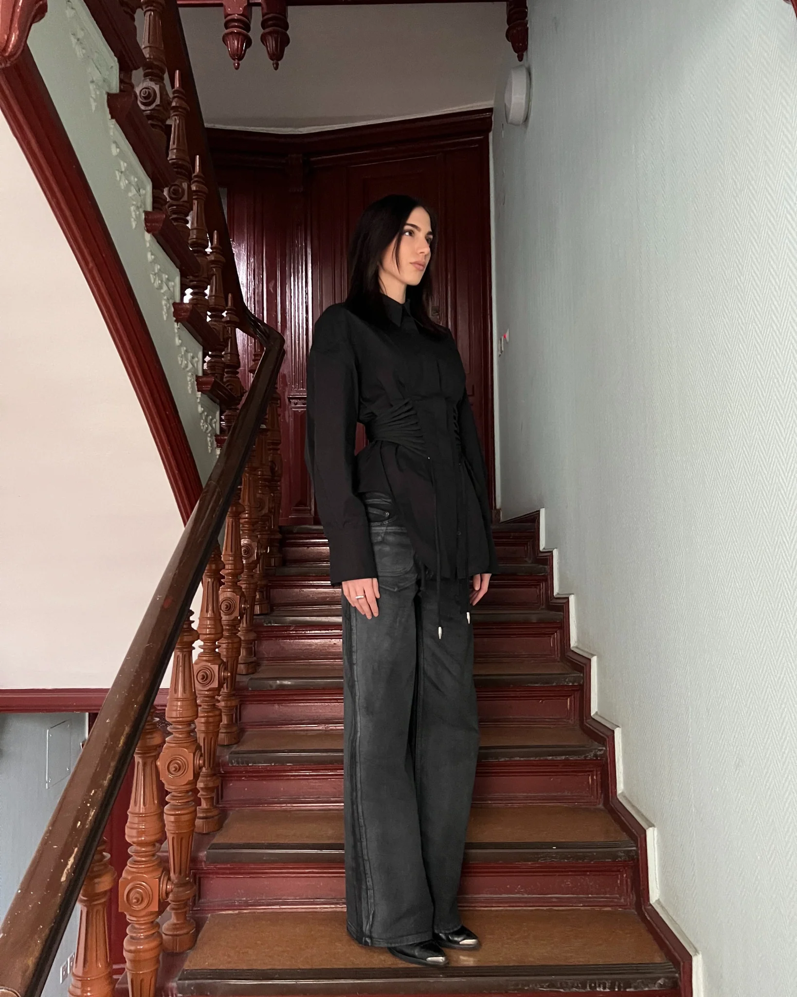 MINT Corset Shirt Black - Image 6