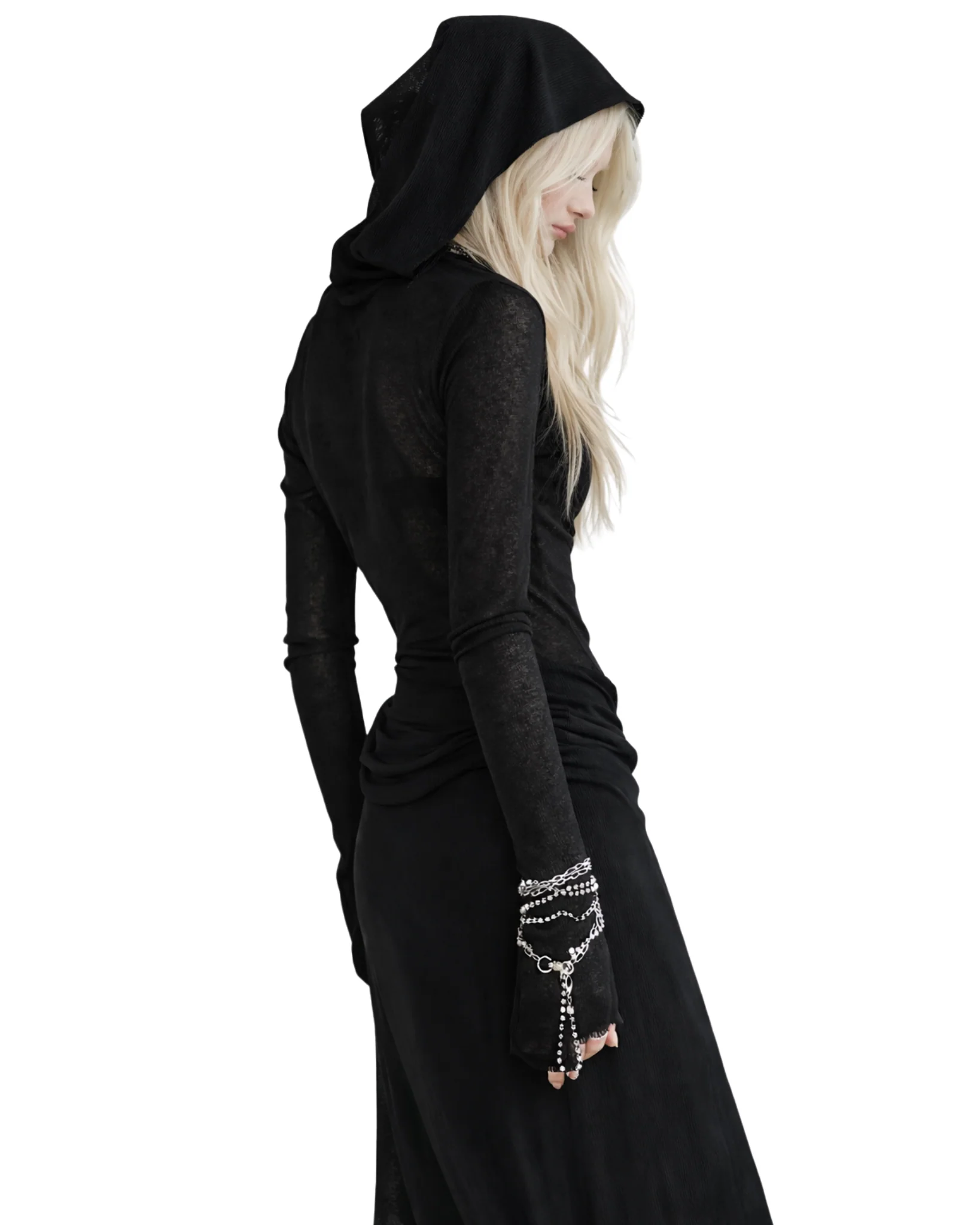SHADOW Hooded Maxi Dres - Image 4