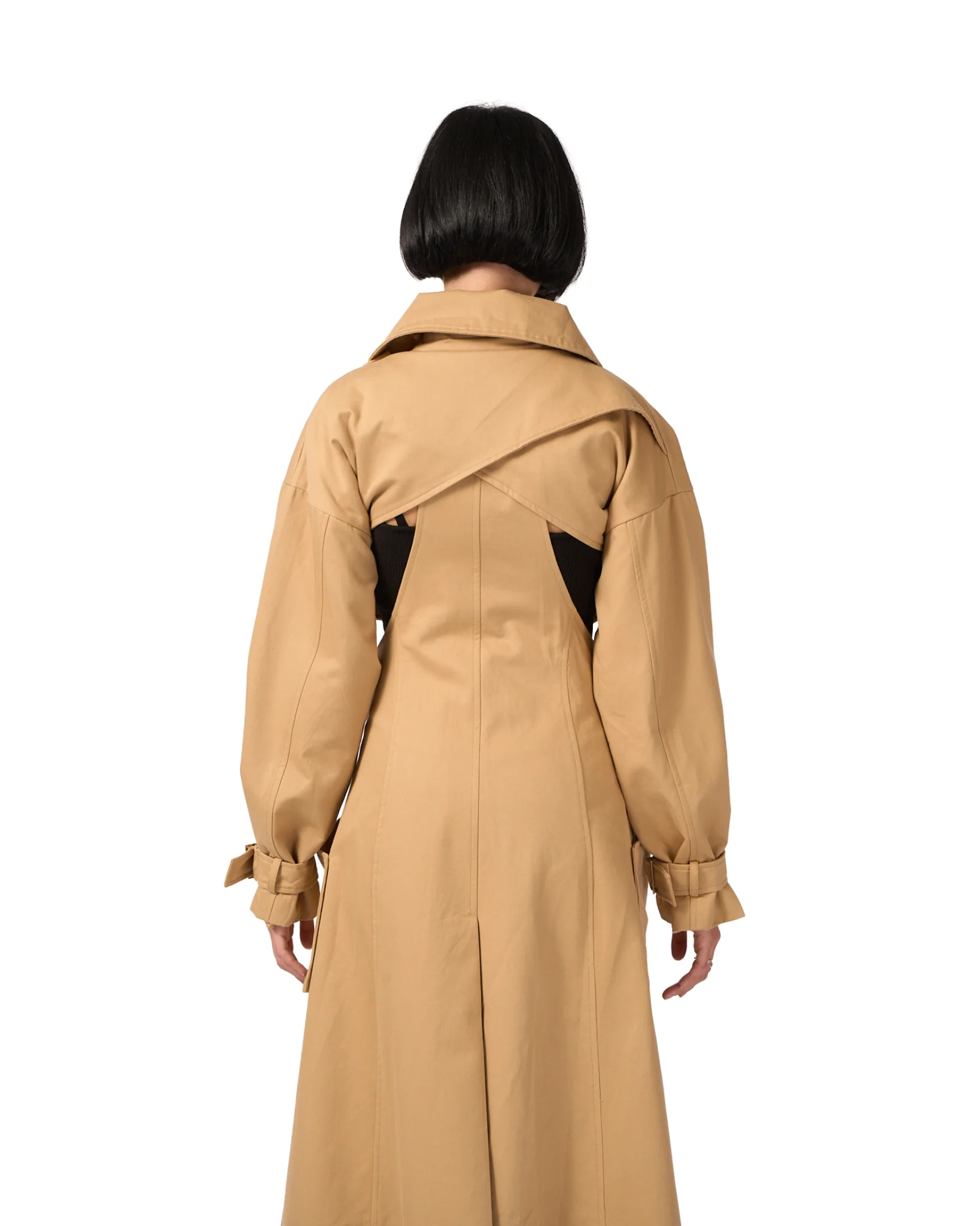 071 Cropped Trench Coat - Image 3