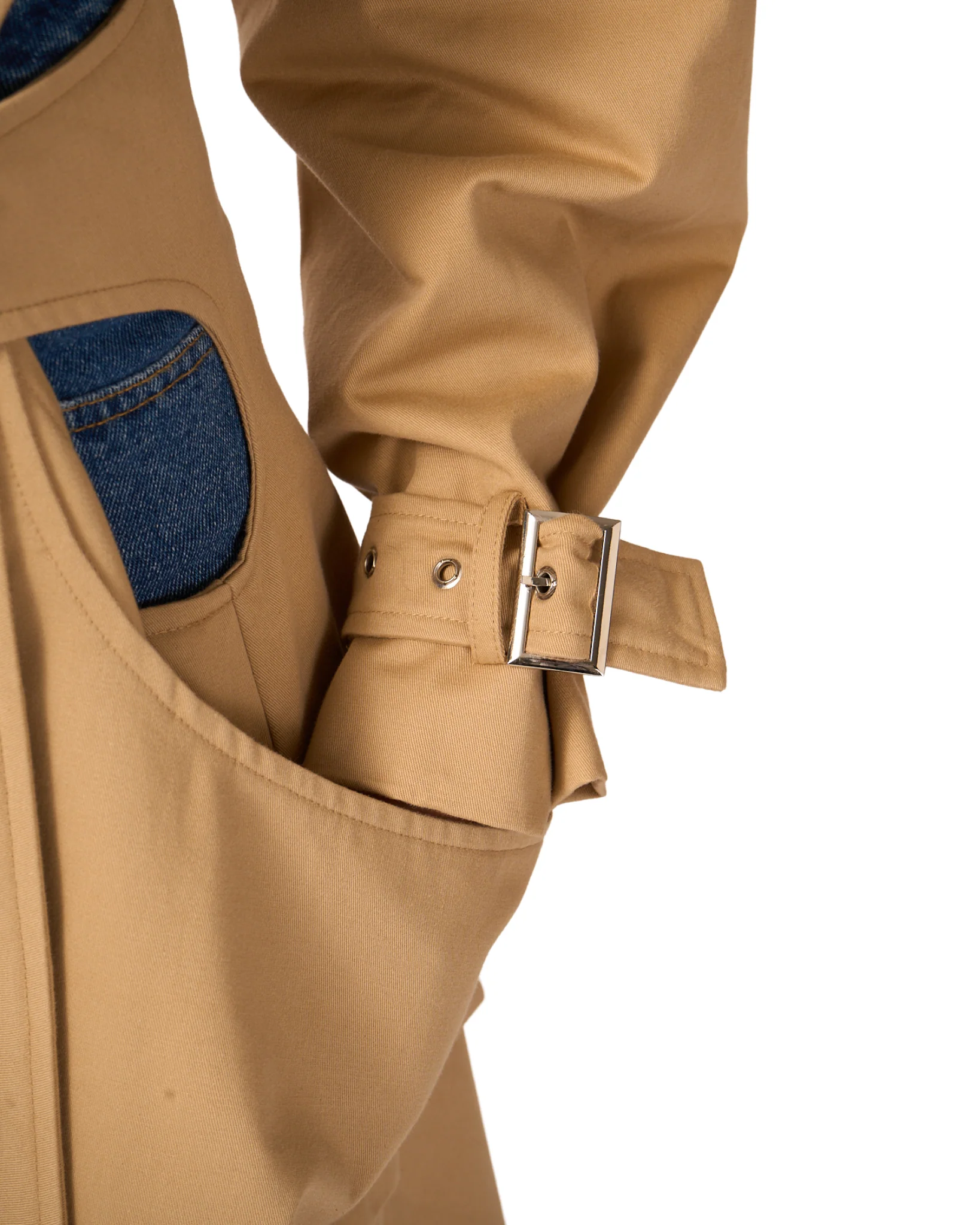 071 Cropped Trench Coat - Image 5