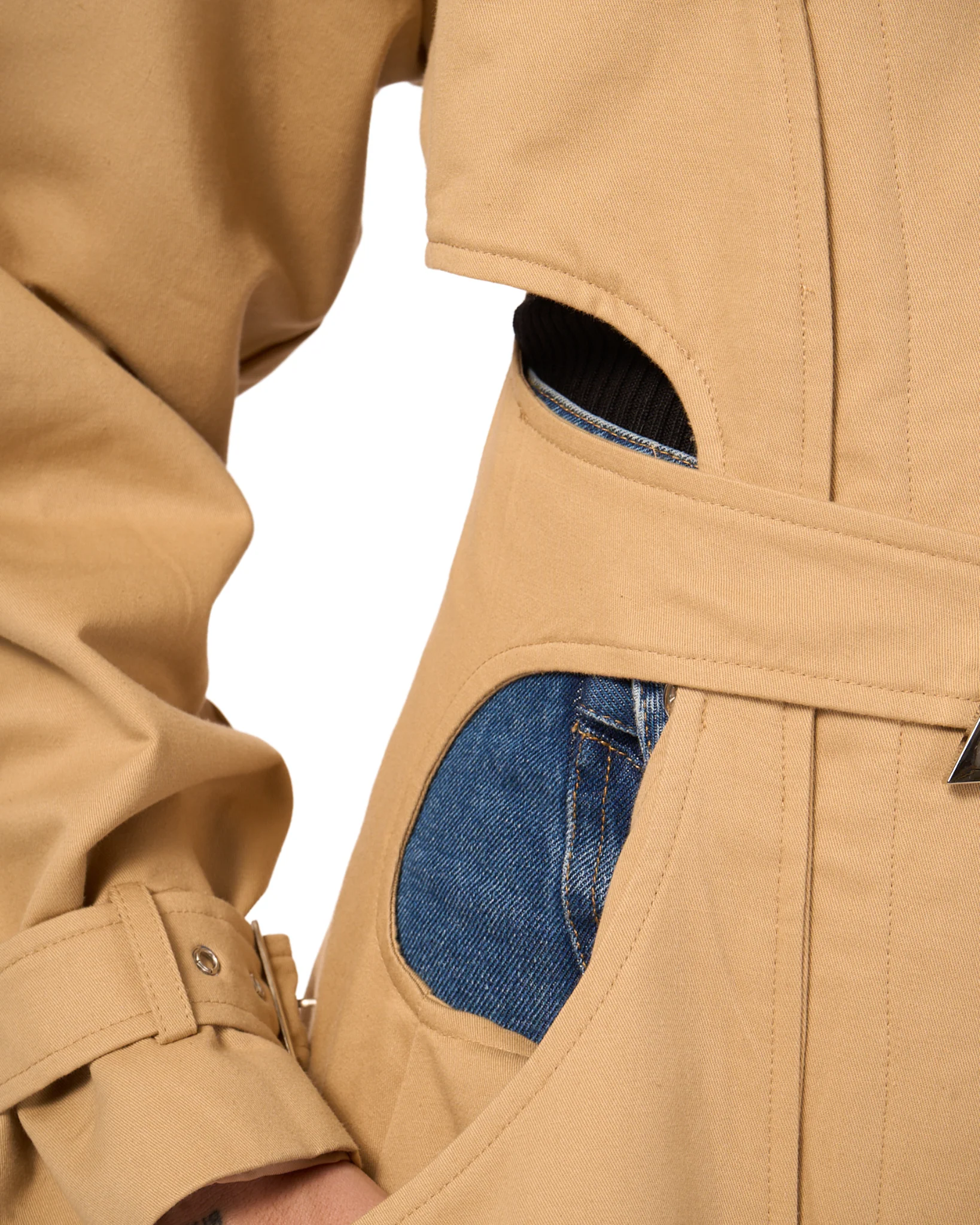 071 Cropped Trench Coat - Image 6